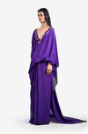 Hybrid Sari-Pants (Dark Violet)