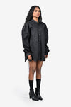 Hand-embroidered Scandinavian landscape jacket with silk threads