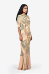 Sequinned gown - Peach