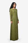 Olive green sequins gown