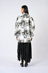Canine printed cotton shirt - White