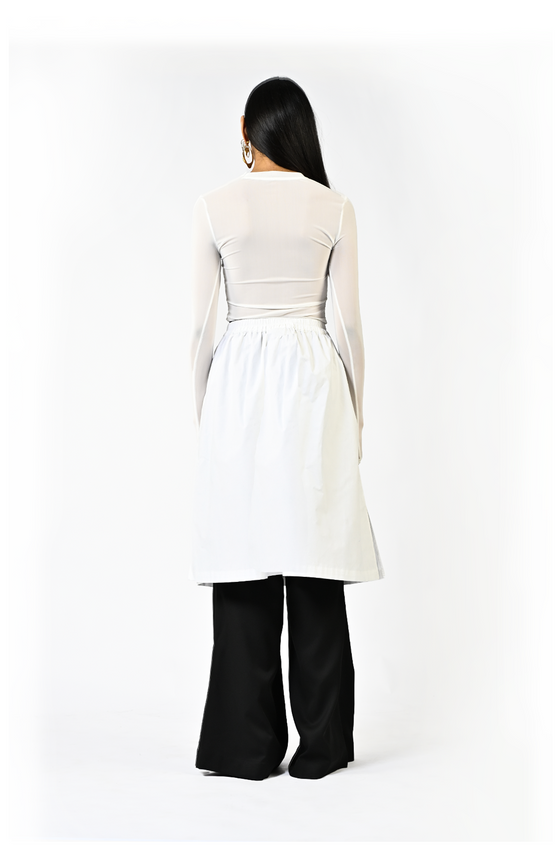 Horse printed cotton skirt
