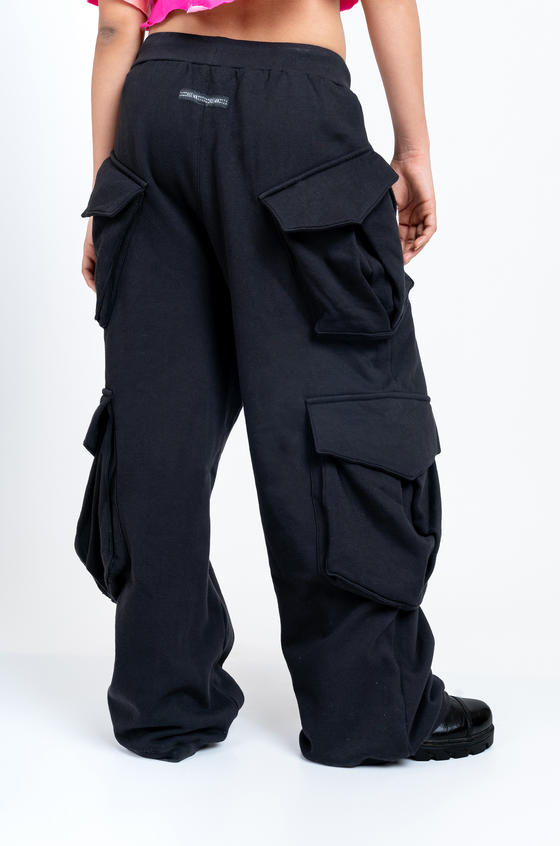 Huemn Flap Pocket Sweatpant (Black)