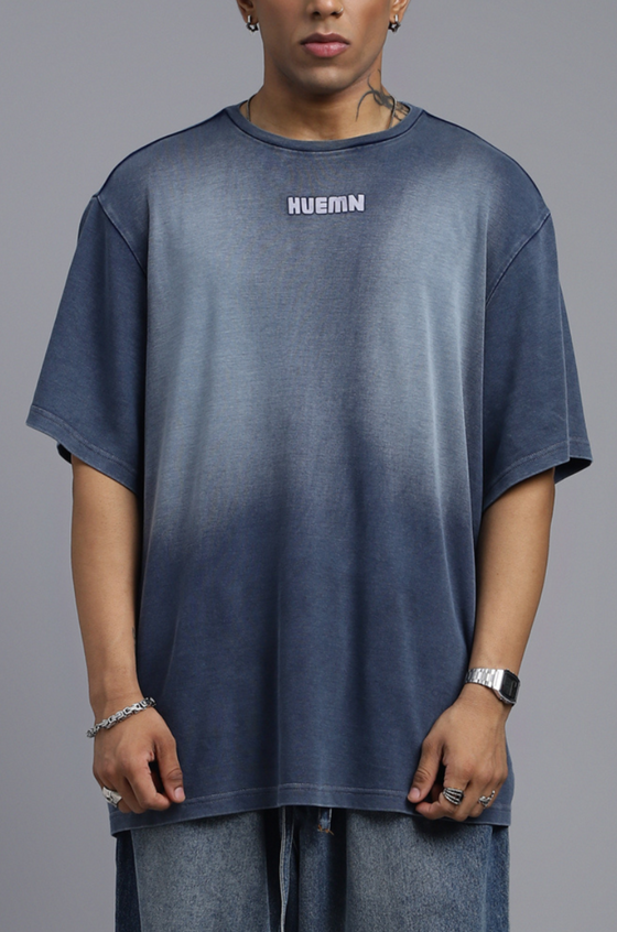 SuperHUEMN Denim Washed T-shirt (Indigo)