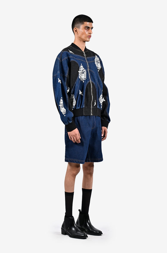 Denim shorts (indigo)