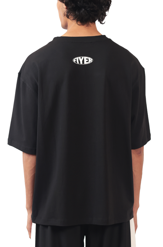 Shreyas Iyer x HUEMN 'SI' monogram T-shirt (Black)