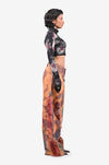 Blood Washed Second Skin Crop Top 2.0 (Charcoal)