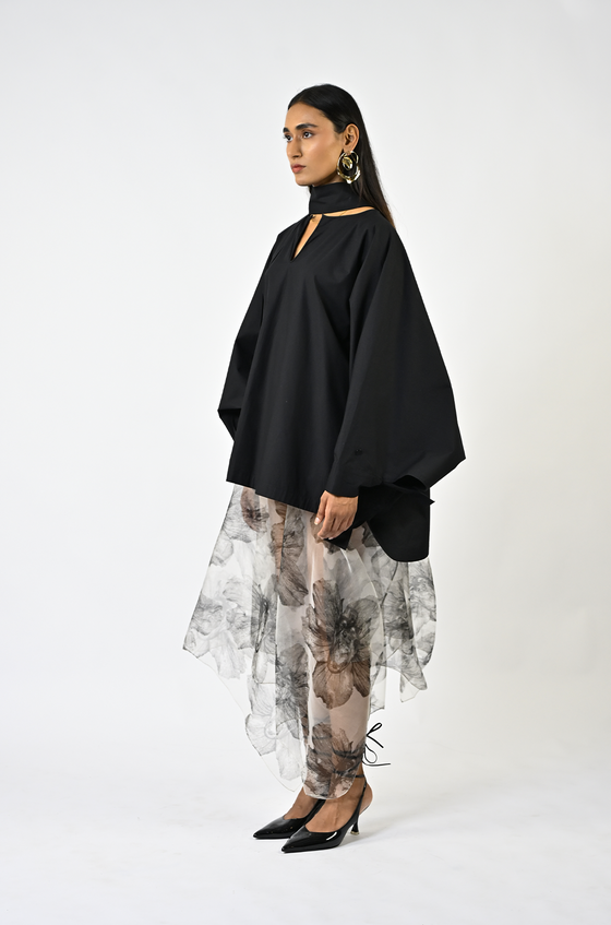 HUEMN Kaftan kurta hybrid - Black