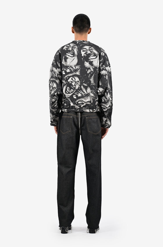 Dead bouquet puffer jacket