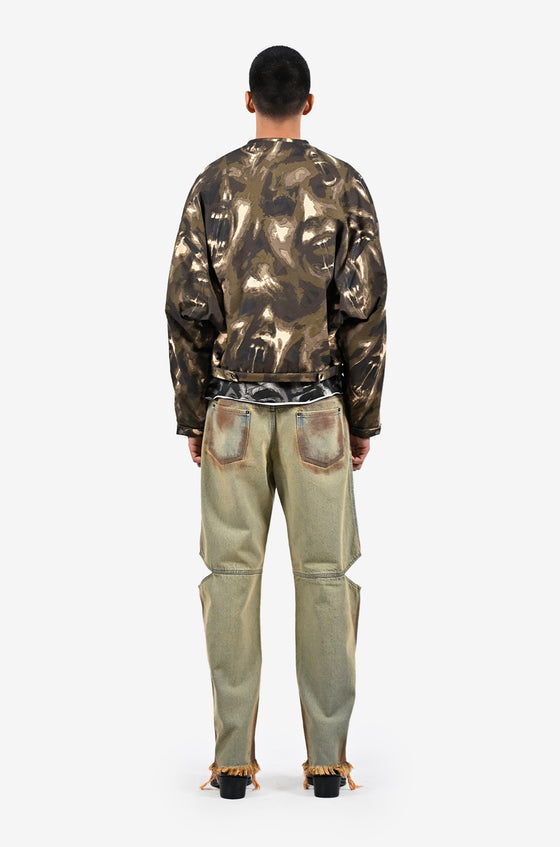 War roses puffer jacket