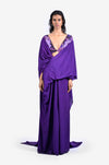 Hybrid Sari-Pants (Dark Violet)
