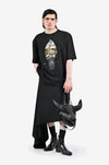 Tata Sierra x HUEMN hand-embroidered horse t-shirt