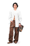 Inside-out Kaftan top - White