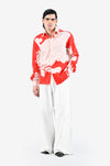 HUEMN flesh shirt - Red