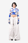 Blood Washed Second Skin Crop Top 2.0 (Blue)