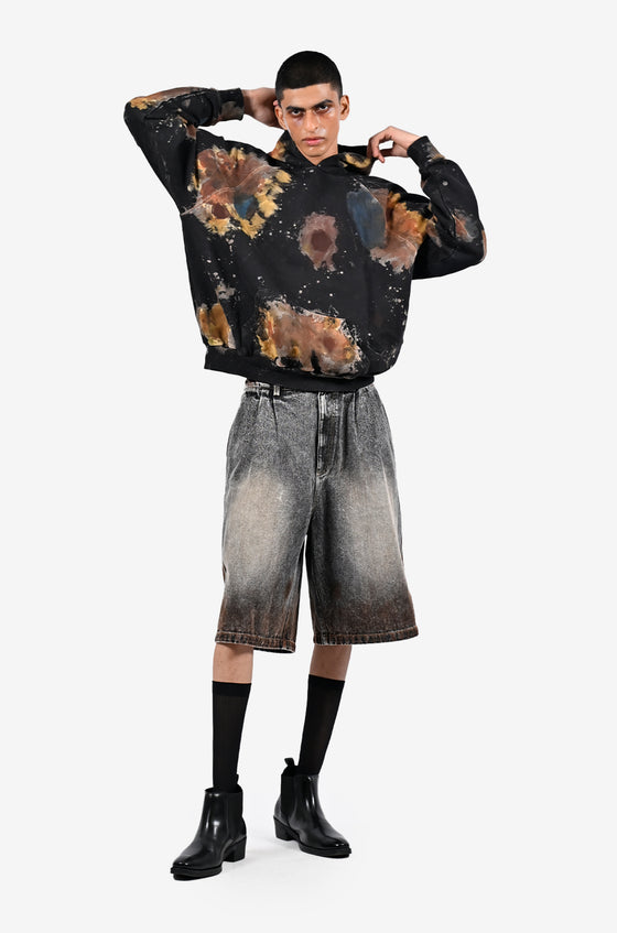 Huemn Blood Washed Hoodie (Black)