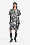 Dead bouquet shirt dress