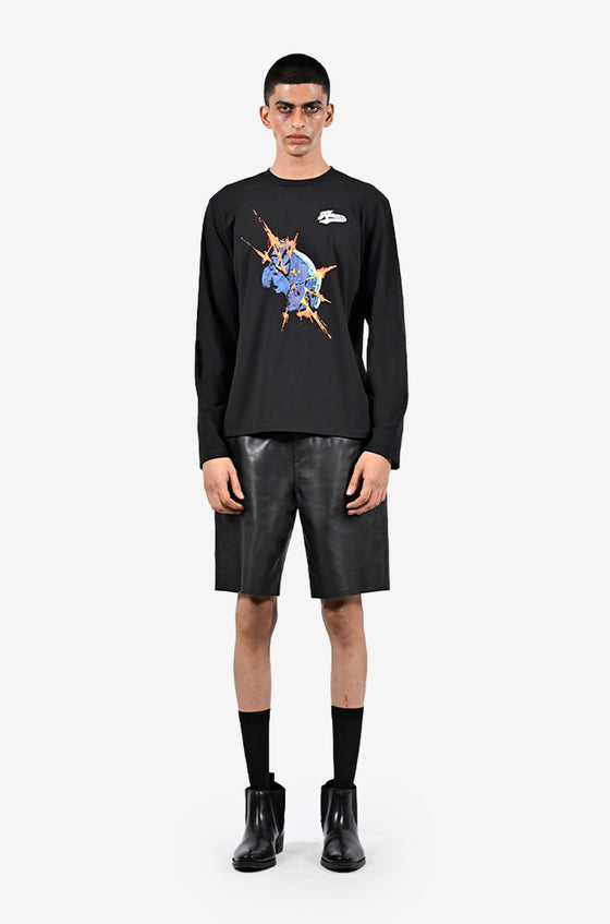 Blue marble bomb t-shirt