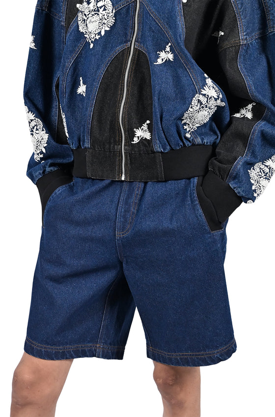 Denim shorts (indigo)