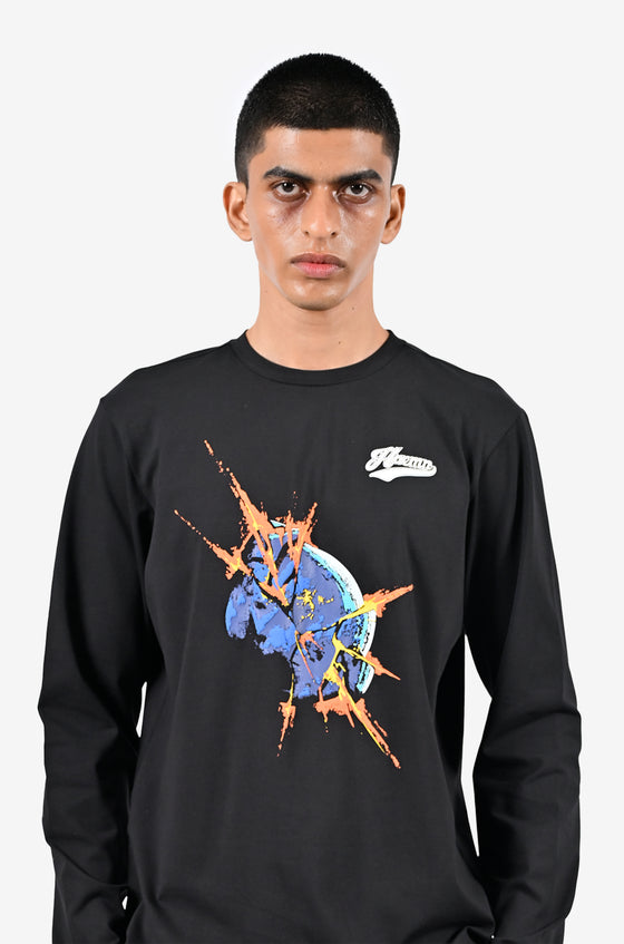 Blue marble bomb t-shirt