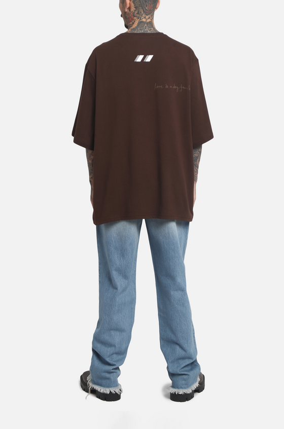 The HUEMN Skull T-shirt (Chocolate Brown) : Edition 2