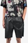 Leather shorts