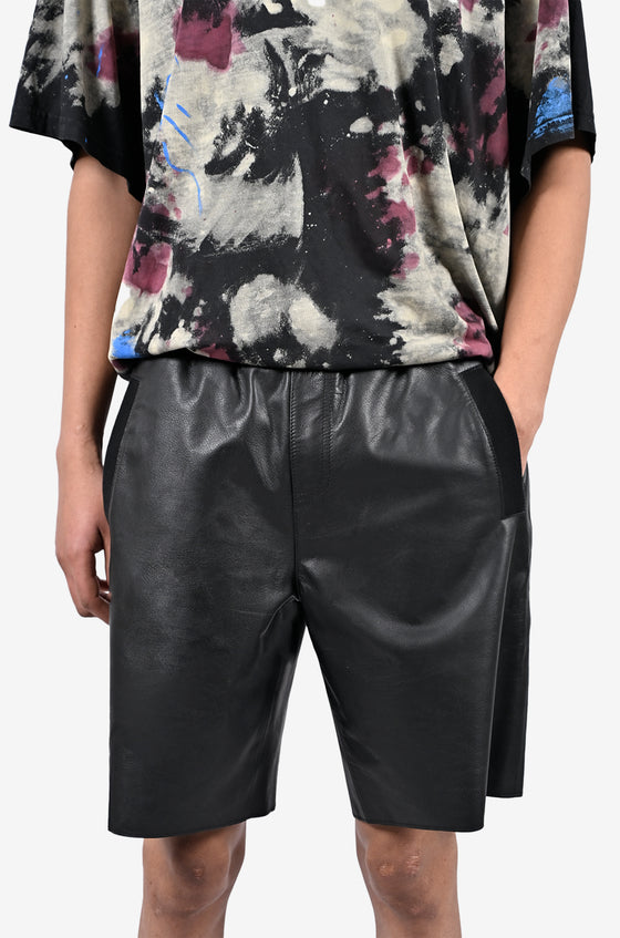 Leather shorts