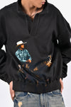 Cowboy printed sweatshirt - Brown