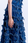 Handcrafted 1000 Panel Denim Dress (Indigo)