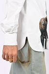 Straight Fit Printed Cotton Shirt