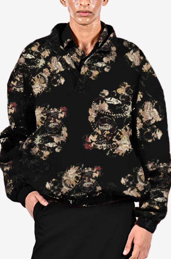 Foliage in the fall sweatshirt - Black