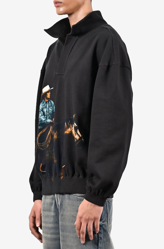 Cowboy printed sweatshirt - Brown