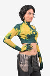 Blood Washed Second Skin Crop Top 2.0 (Green)