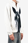 Horse printed sweatshirt - White