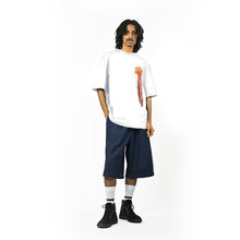  Hand-embroidered floral t-shirt (White)