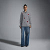 Hand-embroidered 'Blood' motif pinstriped shirt - Black