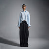 Cropped oversized shirt - Powder Blue