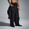 Cargo pants with deconstructed shirt - Black