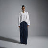 Cropped oversized shirt - White