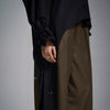 Tie-up oversized shirt - Black