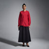 Inside out raw-edged shirt - Red