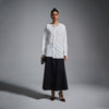 Inside out raw-edged shirt - White
