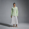 Inside out raw-edged shirt - Mint Green