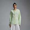 Inside out raw-edged shirt - Mint Green