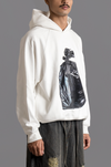 'Garbage bag' Hoodie (White)