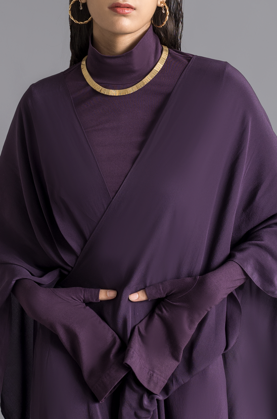 Hybrid Sari-Pants (Royal purple)