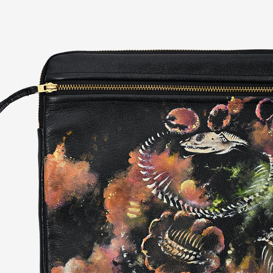 Hand-painted 'Foliage in the fall' Zippered Laptop sleeve