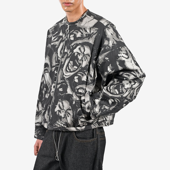 Dead bouquet puffer jacket