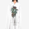 Vegetation printed longline shirt dress