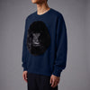 Huemn Classic Handmade Gorilla Sweatshirt (Navy Blue)